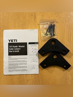 Yeti Roadie Black Cooler Lockport Kit with Screws